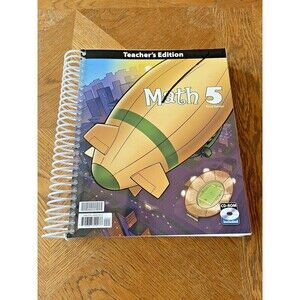 BJU Press Math 5 Teacher's Edition with CD Third 3rd Edition